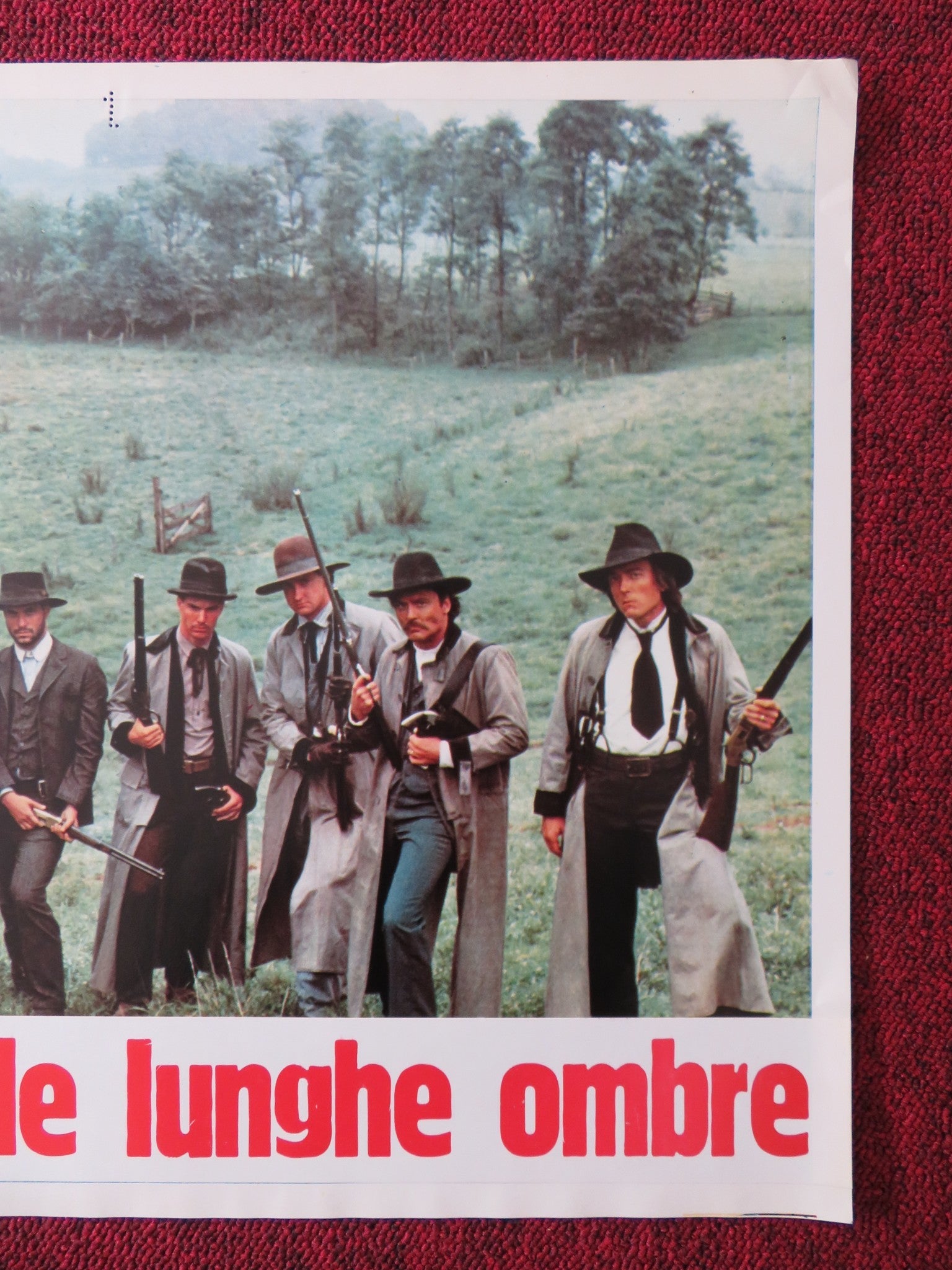 THE LONG RIDERS - E ITALIAN FOTOBUSTA POSTER DAVID CARRIDINE DENNIS QUAID 1980 Rendezvous Cinema Movie posters