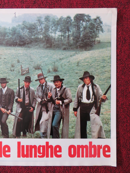 THE LONG RIDERS - E ITALIAN FOTOBUSTA POSTER DAVID CARRIDINE DENNIS QUAID 1980 Rendezvous Cinema Movie posters
