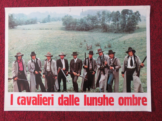 THE LONG RIDERS - E ITALIAN FOTOBUSTA POSTER DAVID CARRIDINE DENNIS QUAID 1980 Rendezvous Cinema Movie posters