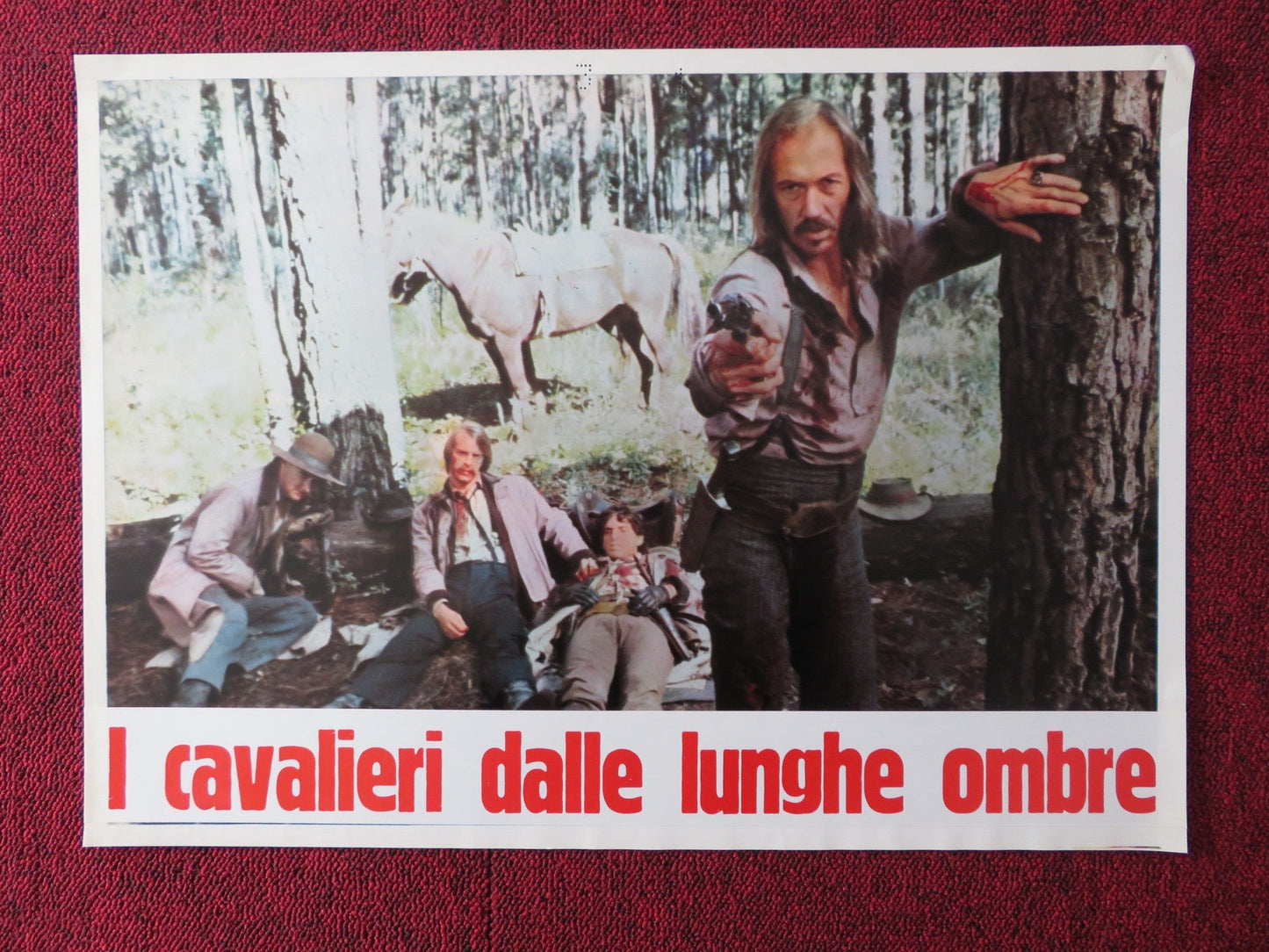 THE LONG RIDERS - G ITALIAN FOTOBUSTA POSTER DAVID CARRIDINE DENNIS QUAID 1980 Rendezvous Cinema Movie posters