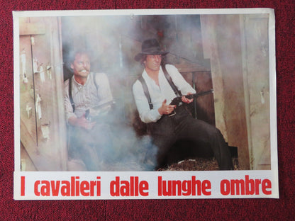 THE LONG RIDERS - H ITALIAN FOTOBUSTA POSTER DAVID CARRIDINE DENNIS QUAID 1980 Rendezvous Cinema Movie posters