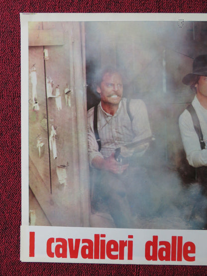 THE LONG RIDERS - H ITALIAN FOTOBUSTA POSTER DAVID CARRIDINE DENNIS QUAID 1980 Rendezvous Cinema Movie posters