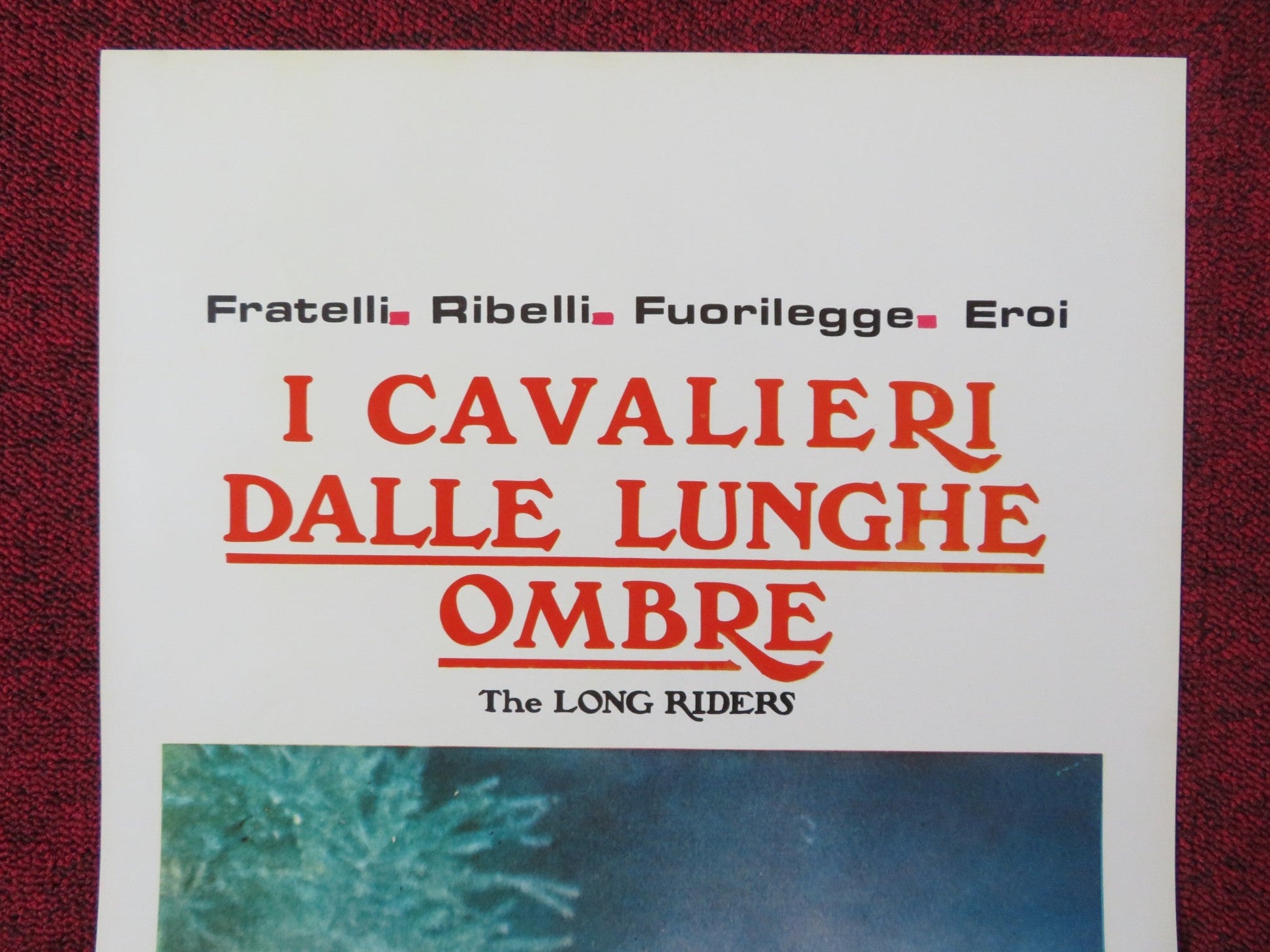 THE LONG RIDERS ITALIAN LOCANDINA POSTER DAVID CARRADINE STACY KEACH 1980 Rendezvous Cinema Movie posters