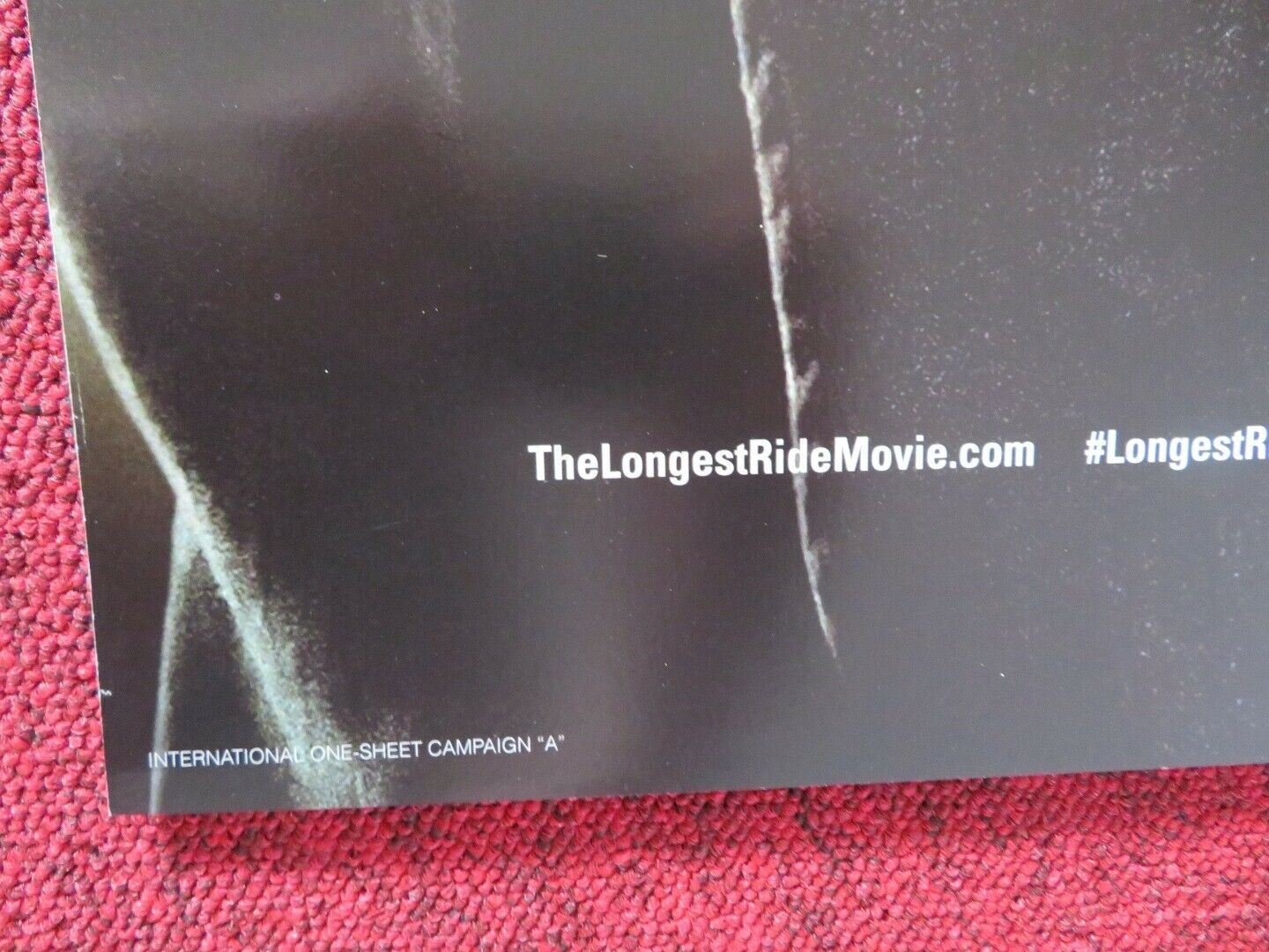 THE LONGEST RIDE CAMPAIGN - A US ONE SHEET ROLLED POSTER SCOTT EASTWOOD 2015 Movie posters