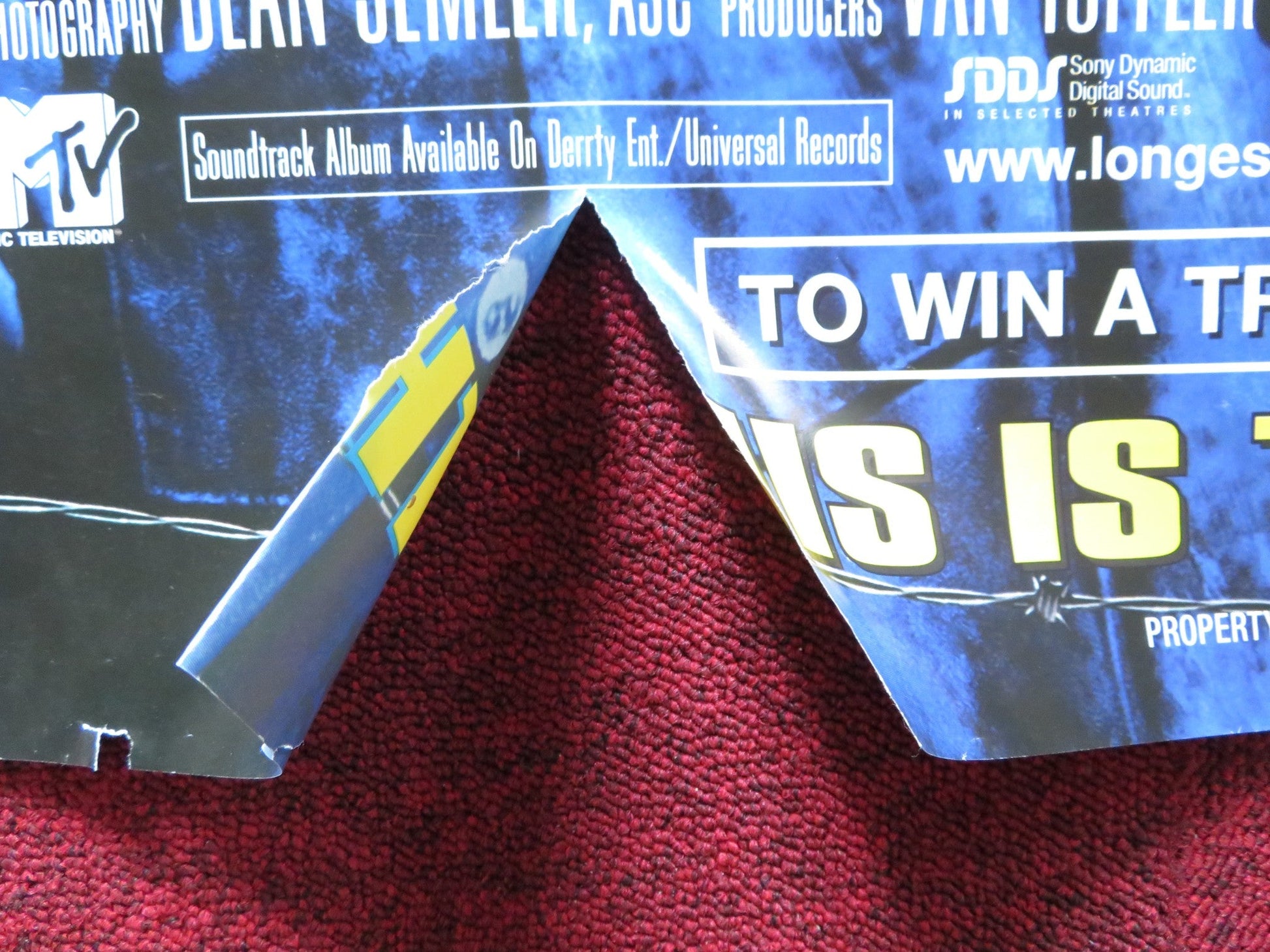 THE LONGEST YARD UK QUAD (30"x 40") ROLLED POSTER ADAM SANDLER CHRIS ROCK 2005 Rendezvous Cinema Movie posters