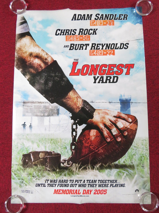 THE LONGEST YARD US ONE SHEET ROLLED POSTER ADAM SANDLER CHRIS ROCK 2005 Rendezvous Cinema Movie posters