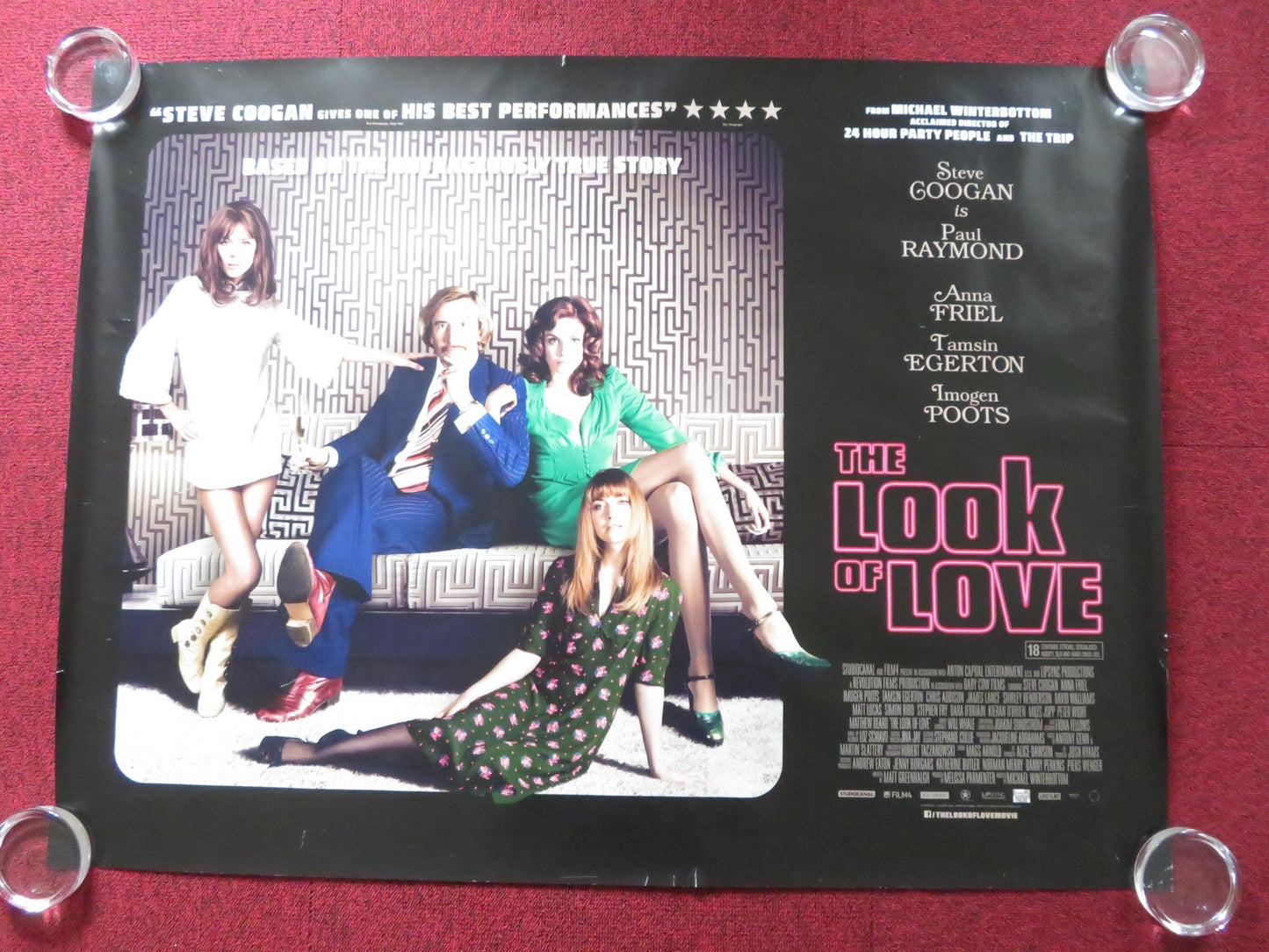 THE LOOK OF LOVE UK QUAD (30"x 40") ROLLED POSTER STEVE COOGAN ANNA FRIEL 2013 Rendezvous Cinema Movie posters