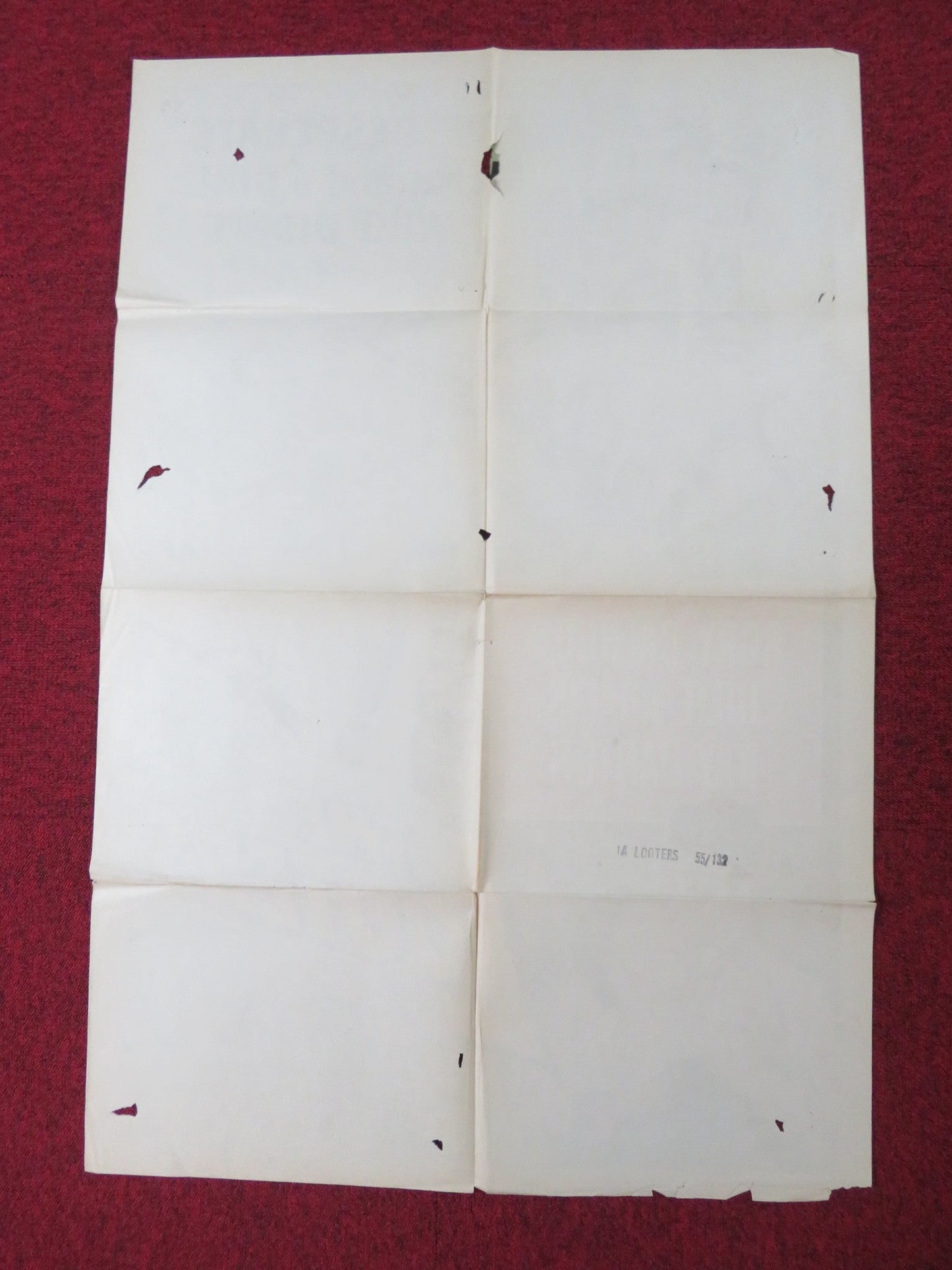 THE LOOTERS FOLDED US ONE SHEET POSTER RORY CALHOUN JULIE ADAMS 1955 Rendezvous Cinema Movie posters