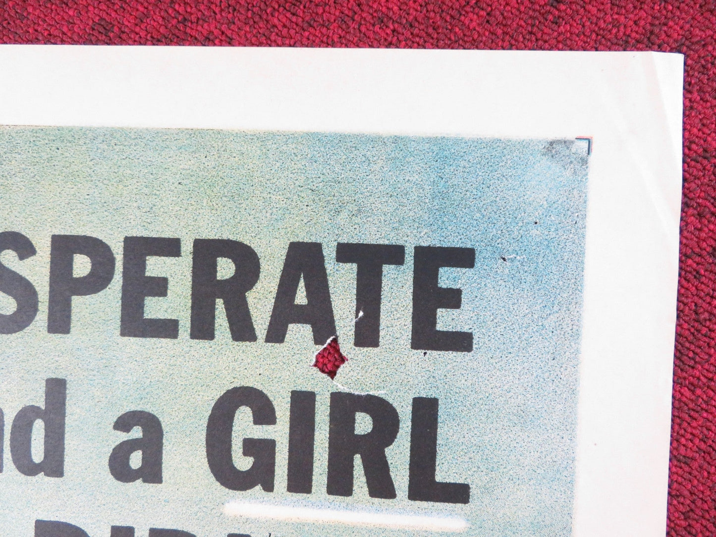 THE LOOTERS FOLDED US ONE SHEET POSTER RORY CALHOUN JULIE ADAMS 1955 Rendezvous Cinema Movie posters