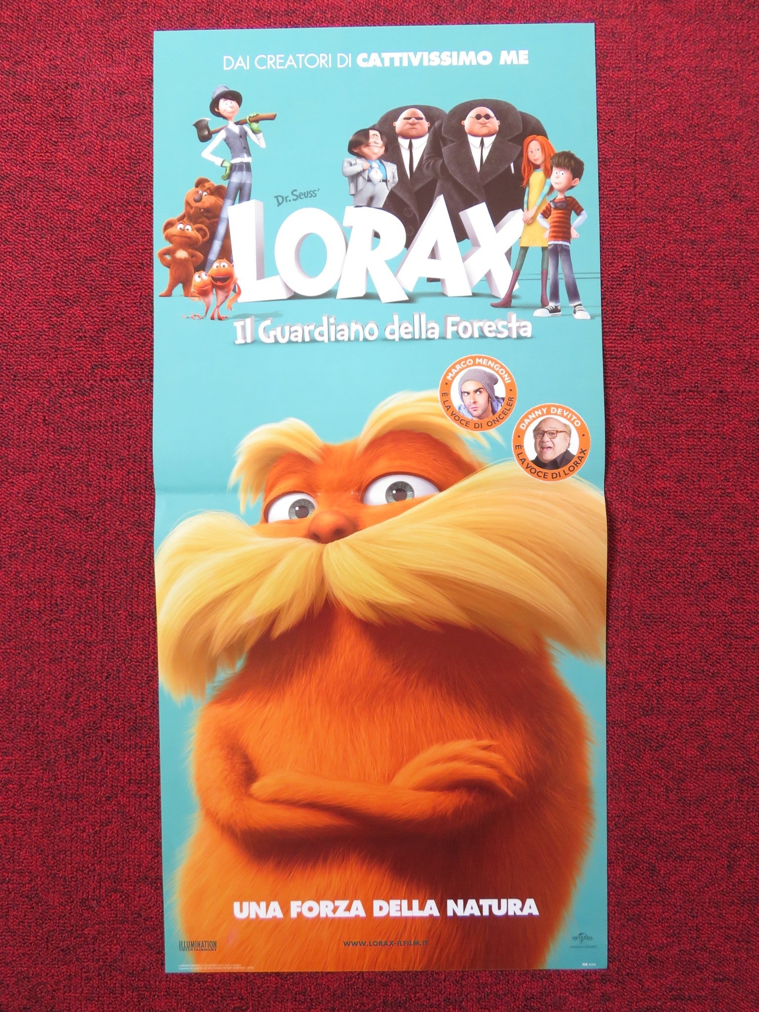 THE LORAX ITALIAN LOCANDINA POSTER DANNY DEVITO ED HELMS 2012 Rendezvous Cinema Movie posters