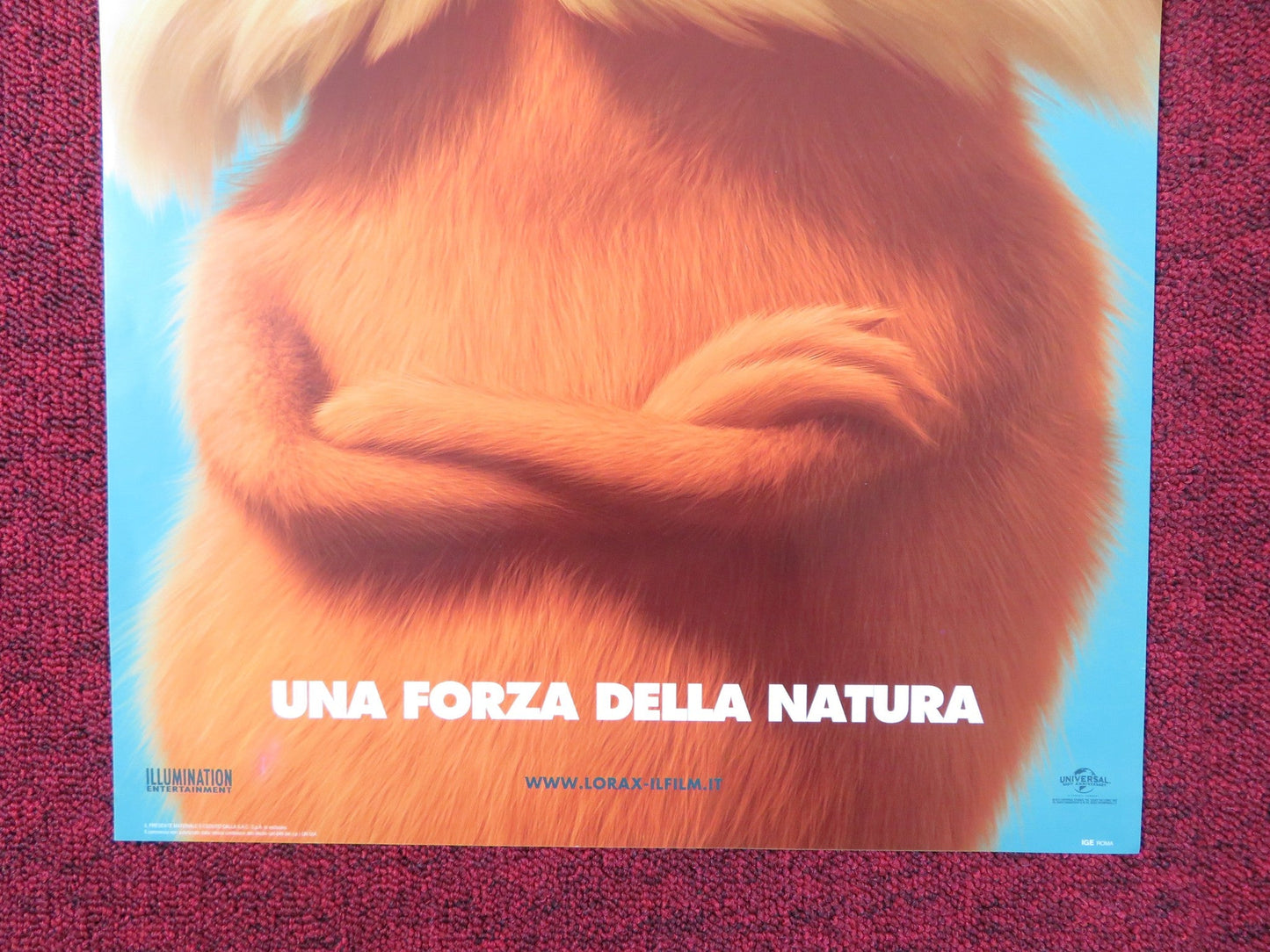 THE LORAX ITALIAN LOCANDINA POSTER DANNY DEVITO ED HELMS 2012 Rendezvous Cinema Movie posters