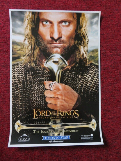 The Lord of the Rings: The Return of the King TWO SIDED US (13.5"x 19.5") POSTER Movie posters