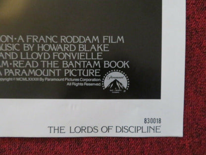 THE LORDS OF DISCIPLINE FOLDED US ONE SHEET POSTER DAVID KEITH 1983 Movie posters