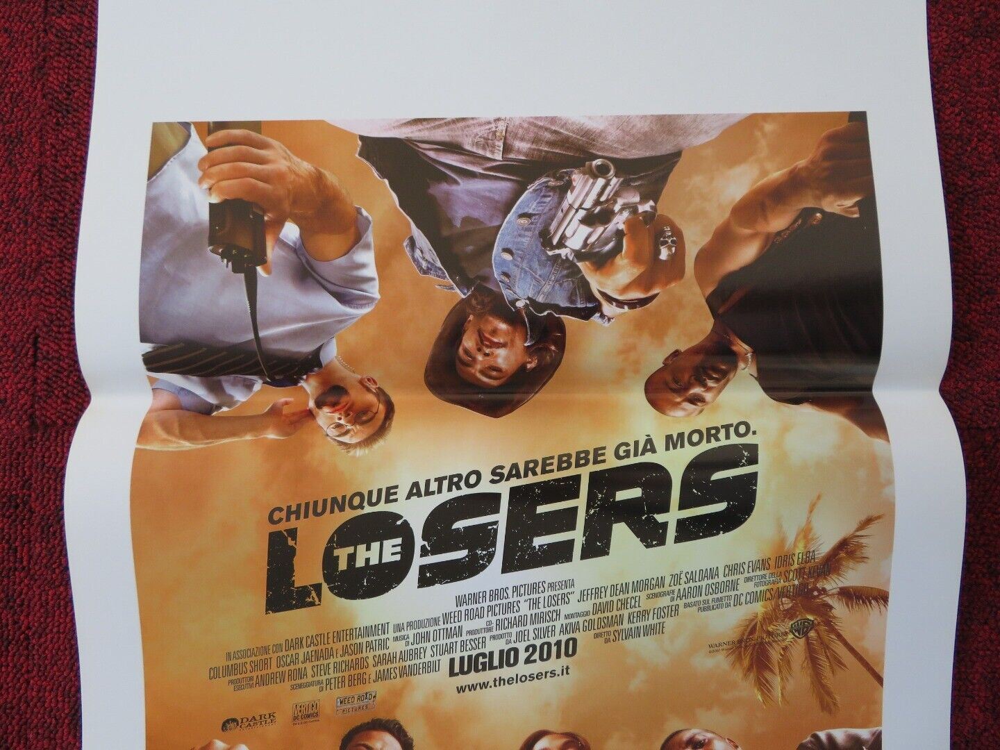 THE LOSERS ITALIAN LOCANDINA (27.5"x13") POSTER CHRIS EVANS IDRIS ELBA 2010 Movie posters
