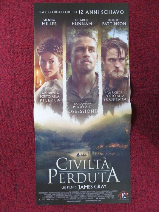 THE LOST CITY OF Z ITALIAN LOCANDINA (26.5"x12.5") POSTER SIENNA MILLER 2016 - Rendezvous Cinema