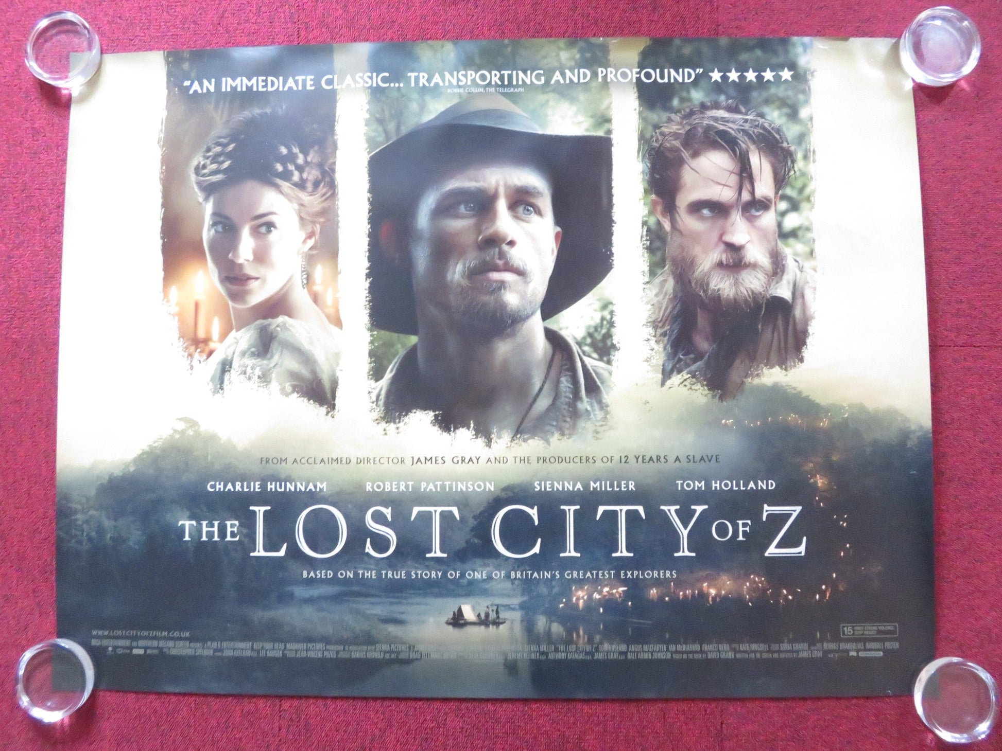 THE LOST CITY OF Z UK QUAD (30"x 40") ROLLED POSTER CHARLIE HUNNAM 2016 Rendezvous Cinema Movie posters