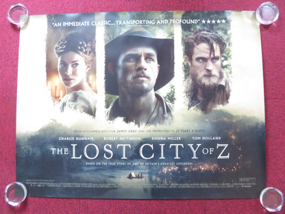 THE LOST CITY OF Z UK QUAD (30"x 40") ROLLED POSTER CHARLIE HUNNAM 2016 Rendezvous Cinema Movie posters