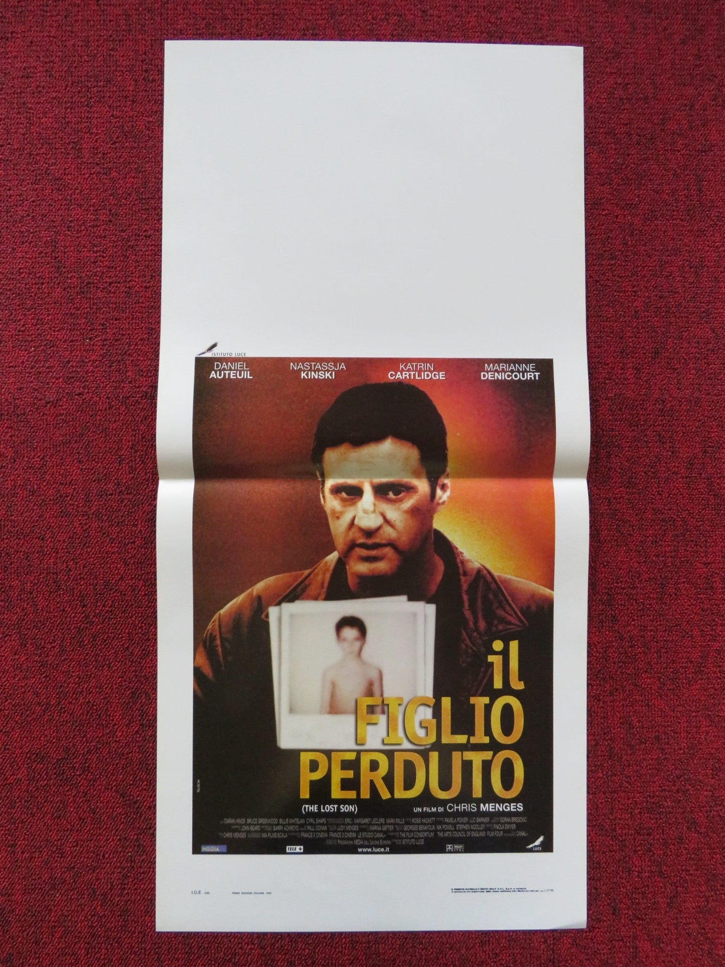 THE LOST SON ITALIAN LOCANDINA POSTER DANIEL AUTEUIL NASTASSJA KINSKI 1999 Rendezvous Cinema Movie posters