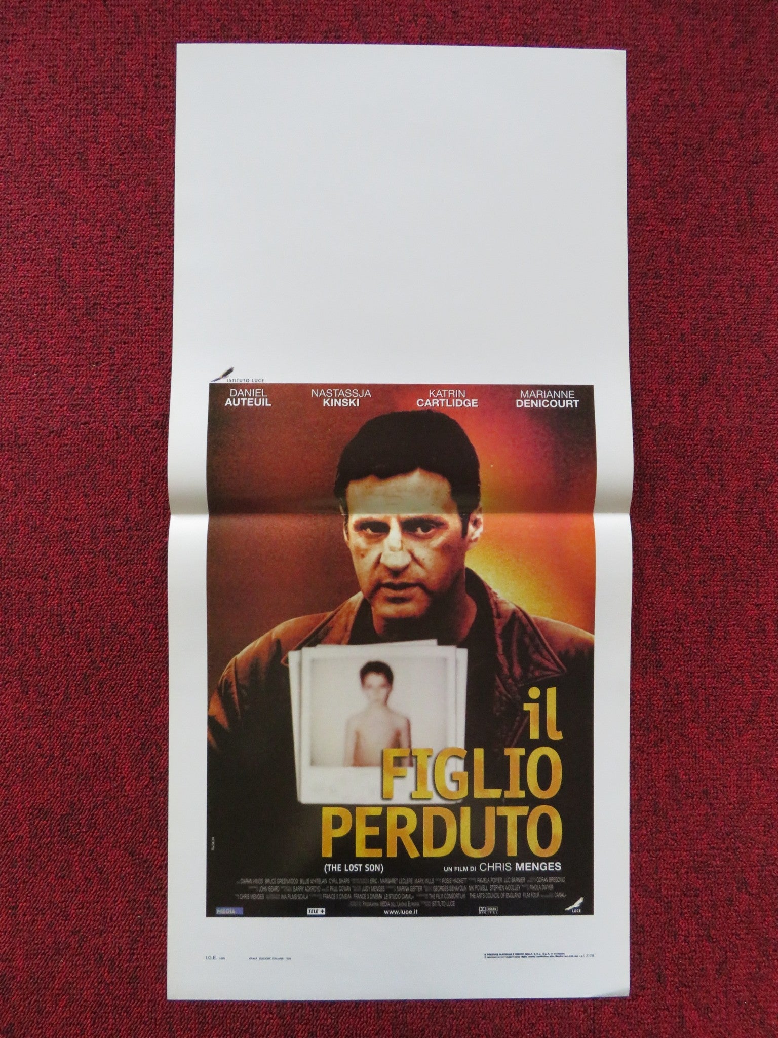 THE LOST SON ITALIAN LOCANDINA POSTER DANIEL AUTEUIL NASTASSJA KINSKI 1999 Rendezvous Cinema Movie posters
