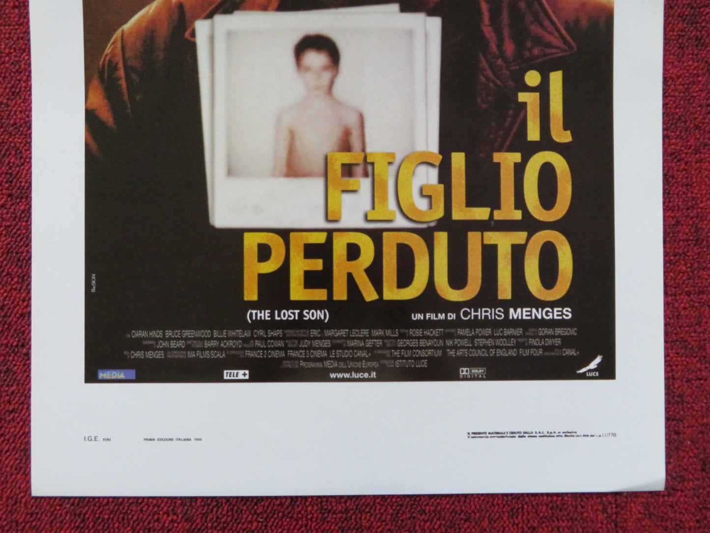 THE LOST SON ITALIAN LOCANDINA POSTER DANIEL AUTEUIL NASTASSJA KINSKI 1999 Rendezvous Cinema Movie posters