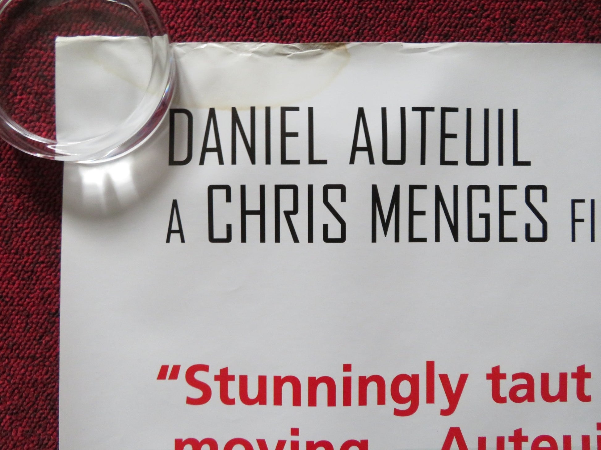 THE LOST SON UK QUAD ROLLED POSTER DANIEL AUTEUIL NASTASSJA KINSKI 1999 Rendezvous Cinema Movie posters