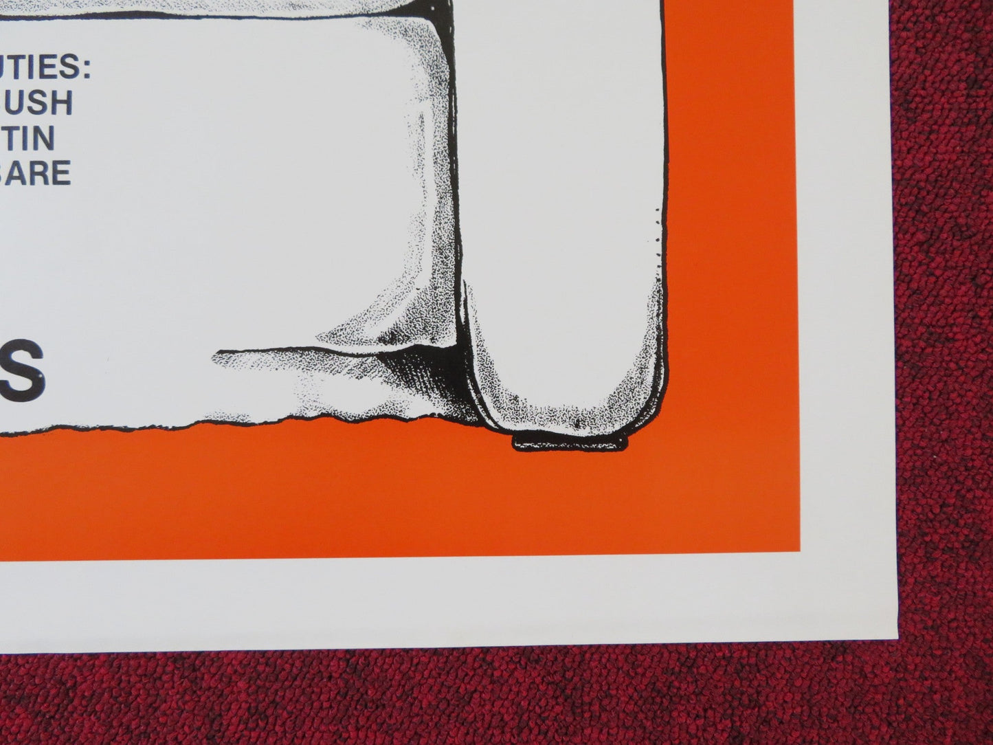 THE LOVE COUCH US TRI FOLDED ONE SHEET ROLLED POSTER BETH ANNA HARMONY 1978 Rendezvous Cinema Movie posters