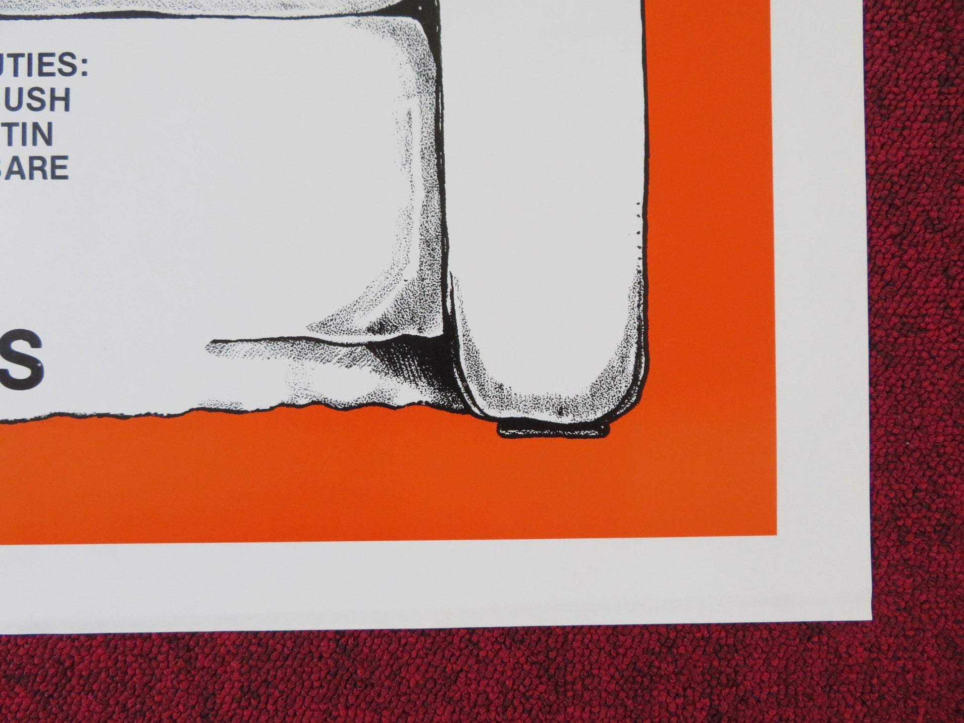 THE LOVE COUCH US TRI FOLDED ONE SHEET ROLLED POSTER BETH ANNA HARMONY 1978 Rendezvous Cinema Movie posters