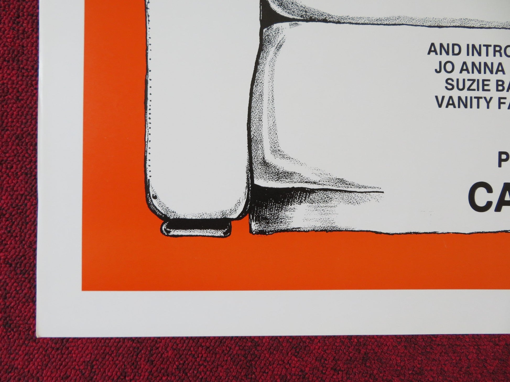 THE LOVE COUCH US TRI FOLDED ONE SHEET ROLLED POSTER BETH ANNA HARMONY 1978 Rendezvous Cinema Movie posters