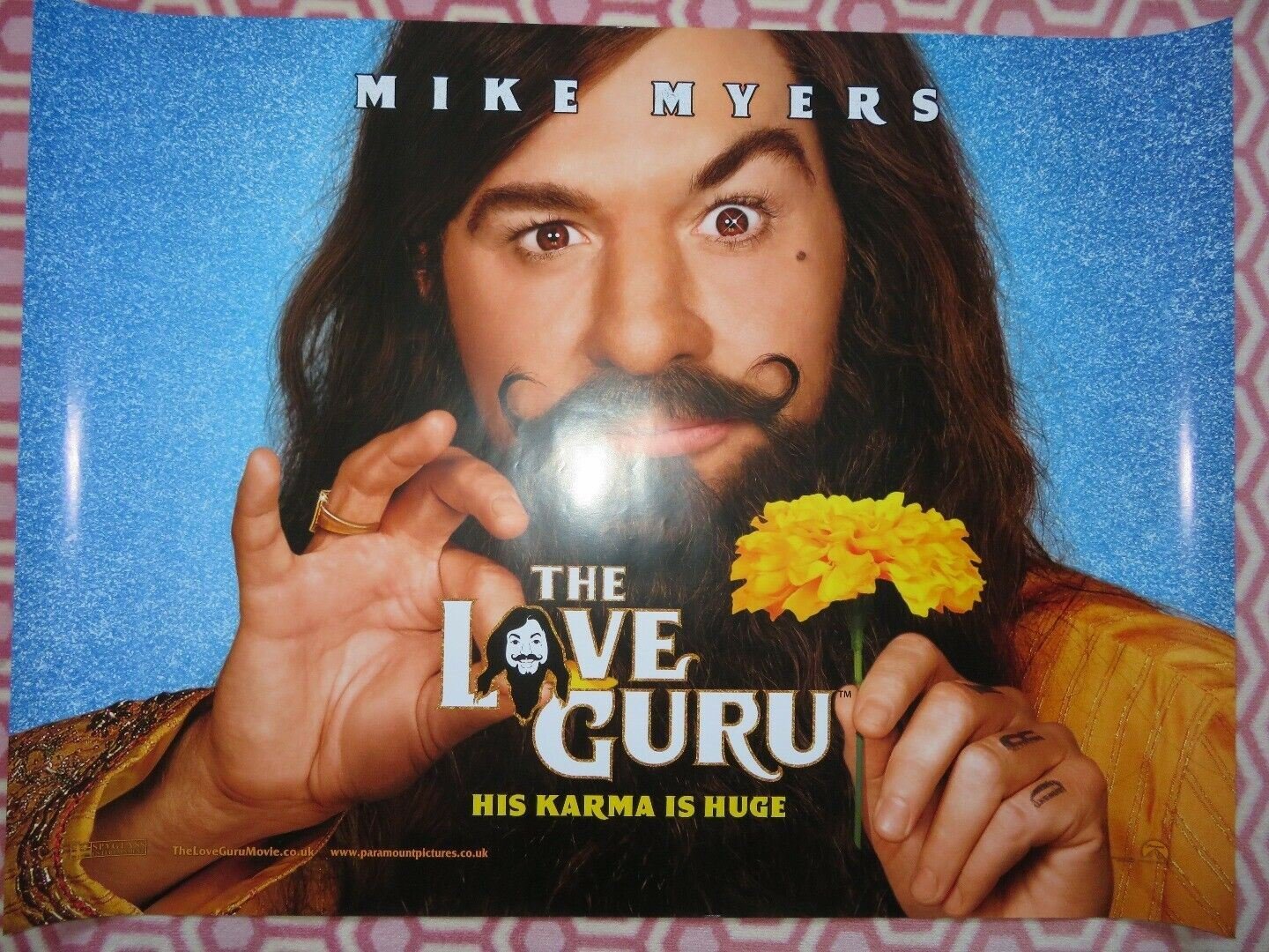 THE LOVE GURU QUAD (30"x 40") ROLLED POSTER MIKE MYERS KANYE WEST JESSICA ALBA Movie posters