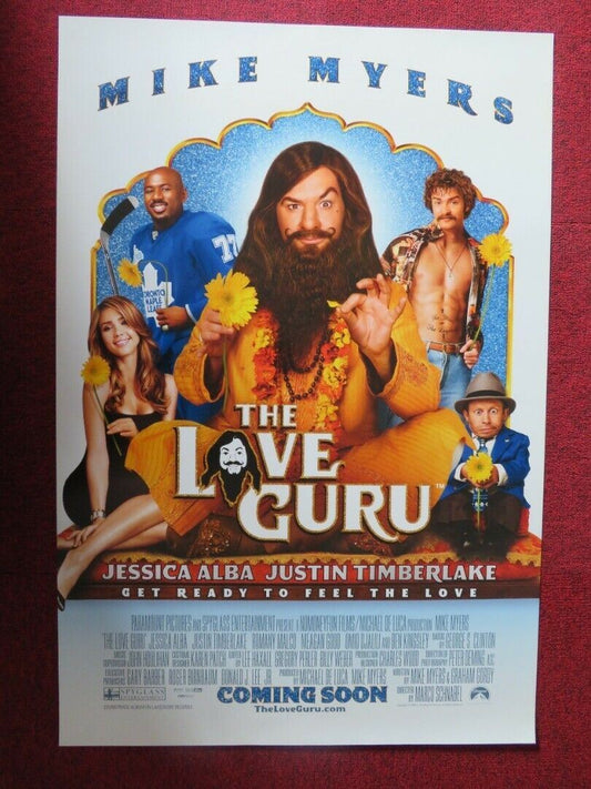 THE LOVE GURU US ONE SHEET ROLLED POSTER MIKE MYESR JESSICA ALBA 2008 Movie posters