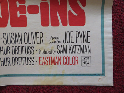 THE LOVE-INS FOLDED US ONE SHEET POSTER RICHARD TODD JAMES MACARTHUR 1967 - Rendezvous Cinema