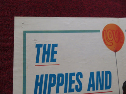 THE LOVE-INS FOLDED US ONE SHEET POSTER RICHARD TODD JAMES MACARTHUR 1967 - Rendezvous Cinema
