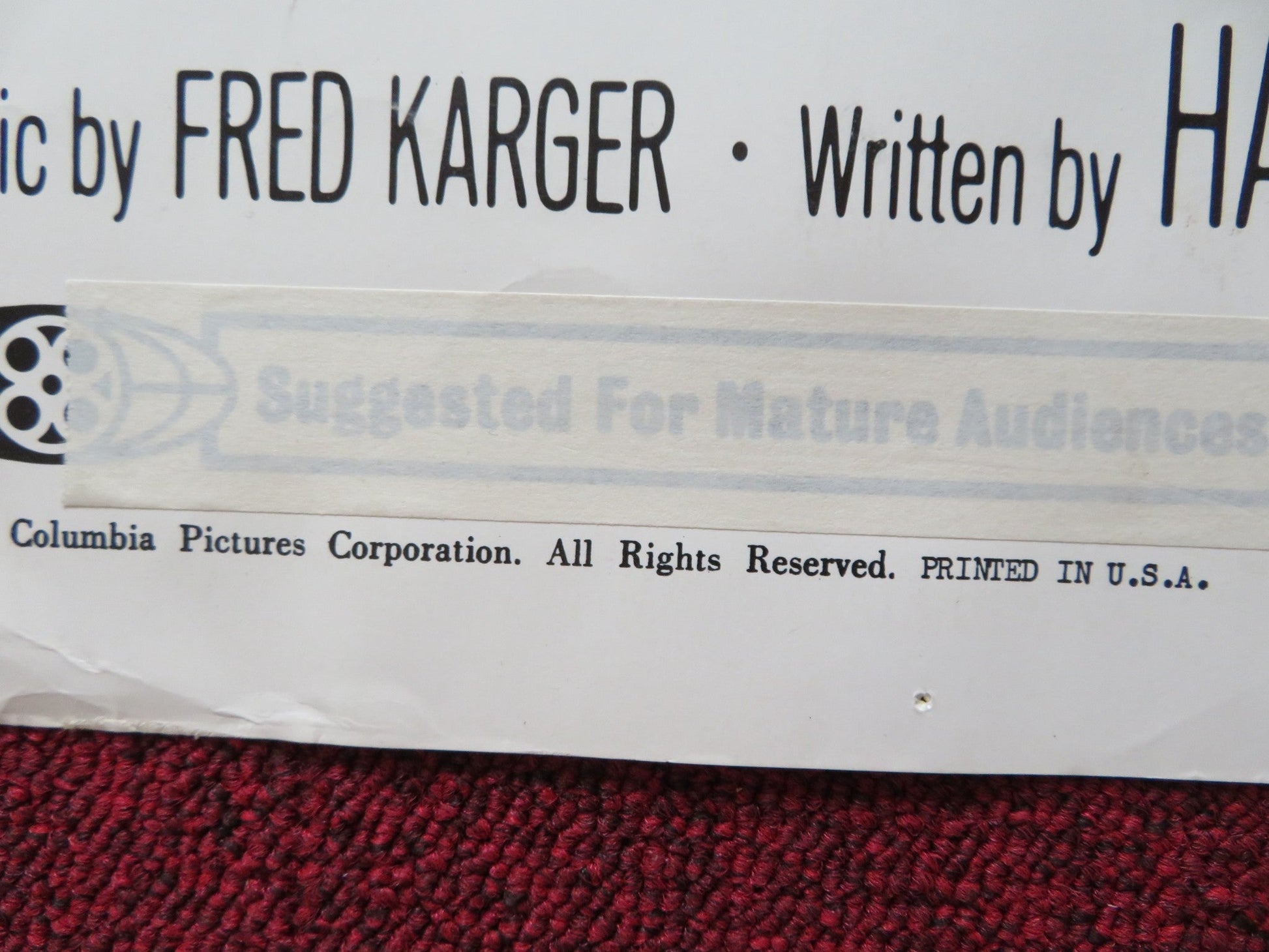 THE LOVE - INS US HALF SHEET (22"x 28") POSTER RICHARD TODD JAMES MACARTHUR 1967 Rendezvous Cinema Movie posters