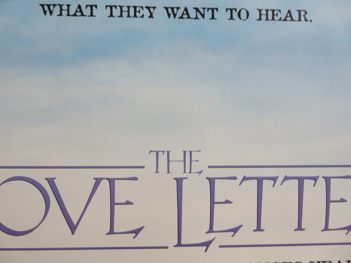 THE LOVE LETTER US ONE SHEET ROLLED POSTER KATE CAPSHAW ELLEN DEGENERES 1999 Rendezvous Cinema Movie posters