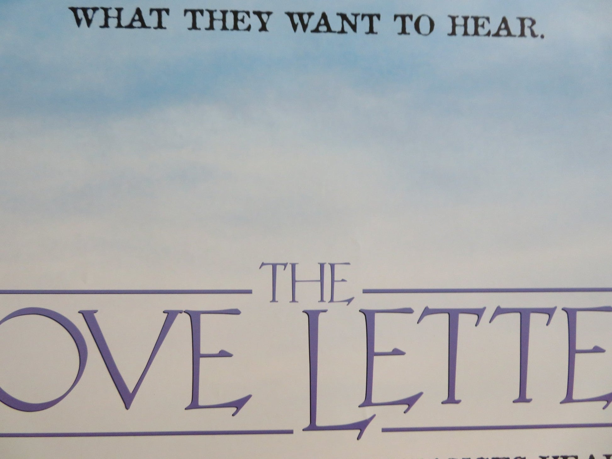 THE LOVE LETTER US ONE SHEET ROLLED POSTER KATE CAPSHAW ELLEN DEGENERES 1999 Rendezvous Cinema Movie posters