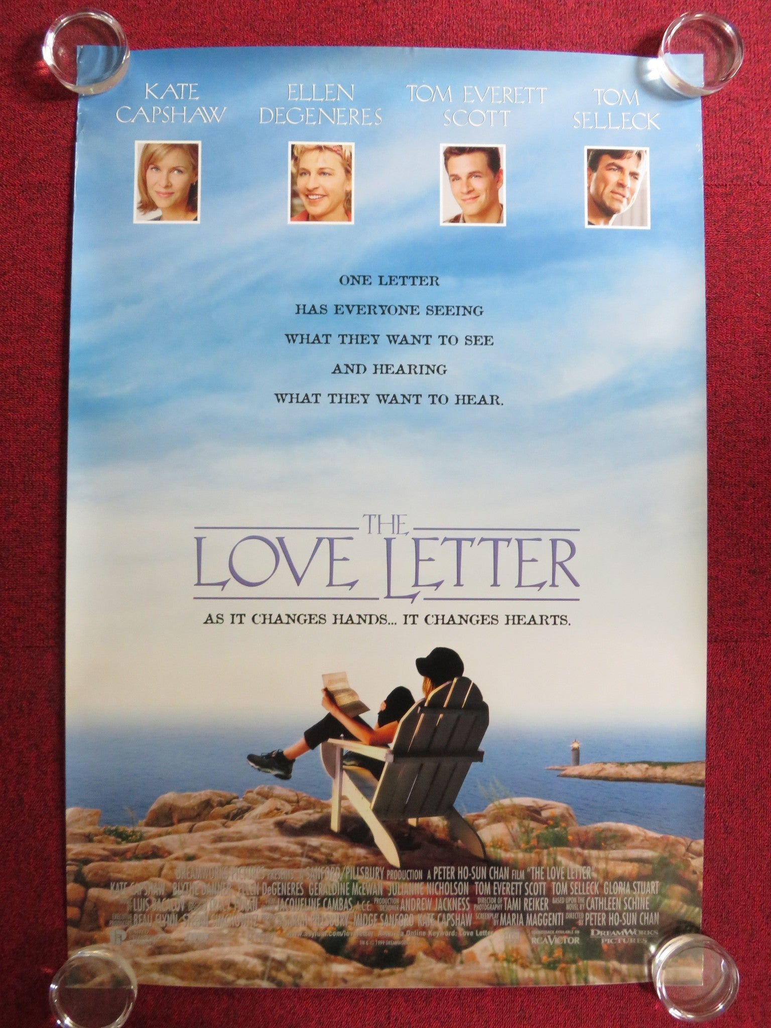 THE LOVE LETTER US ONE SHEET ROLLED POSTER KATE CAPSHAW ELLEN DEGENERES 1999 Rendezvous Cinema Movie posters