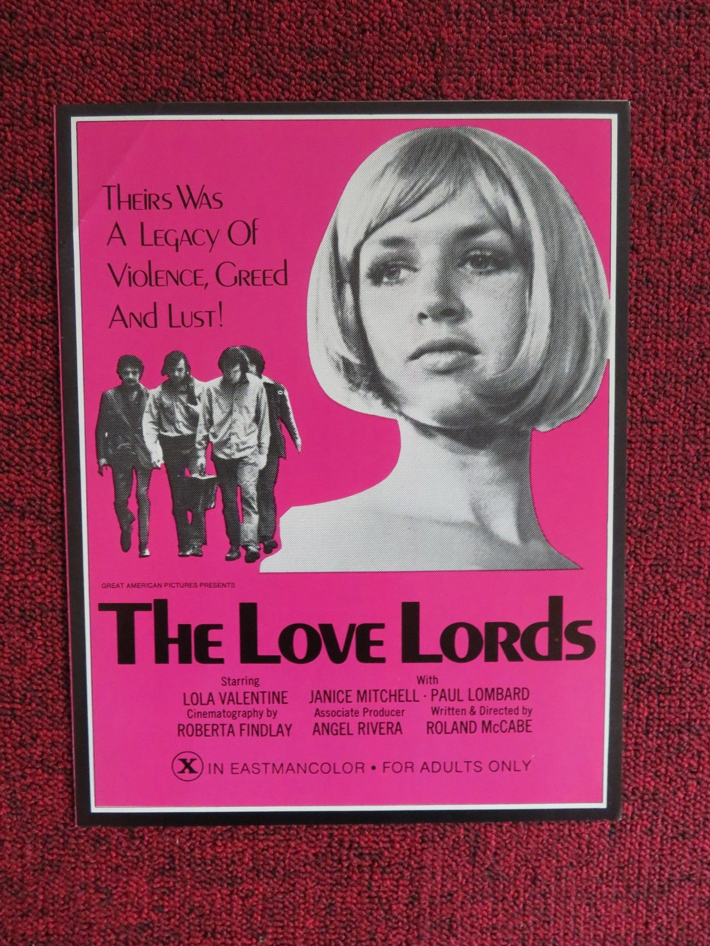 THE LOVE LORDS / Saturday Night Special - UNCUT PRESSBOOK US LOLA VALENTINE 1976 Rendezvous Cinema Movie posters