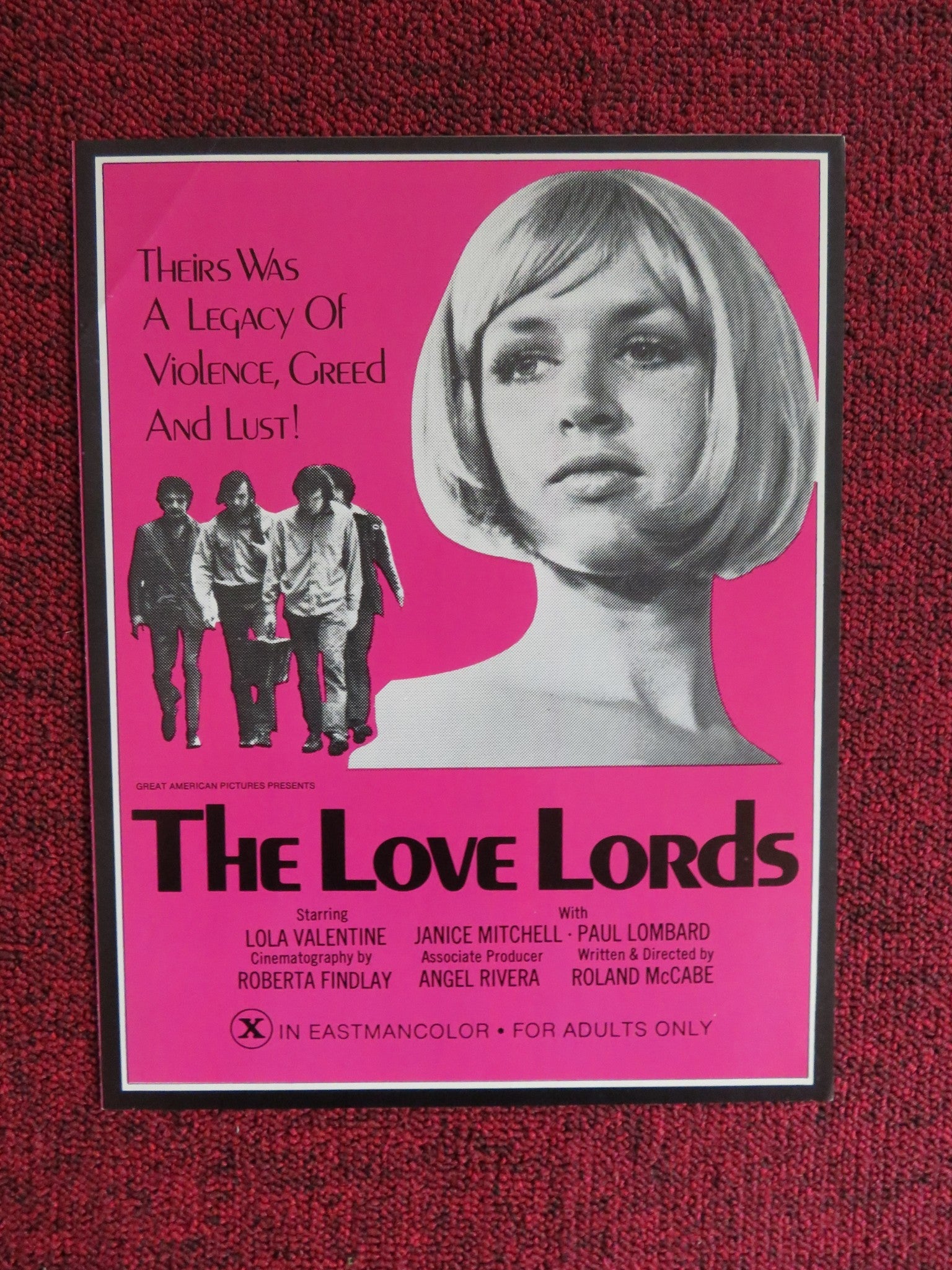 THE LOVE LORDS / Saturday Night Special - UNCUT PRESSBOOK US LOLA VALENTINE 1976 Rendezvous Cinema Movie posters