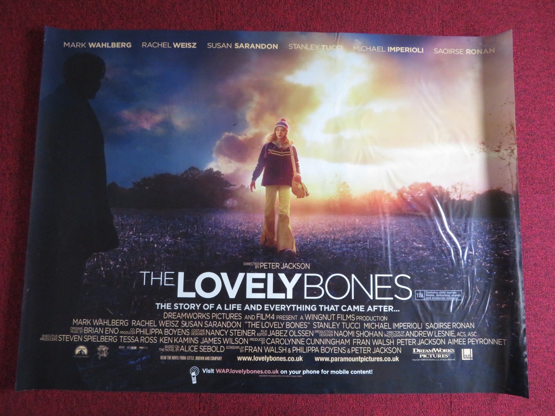 THE LOVELY BONES UK QUAD (30"x 40") ROLLED POSTER SAOIRSE RONAN M WAHLBERG 2009 Rendezvous Cinema Movie posters