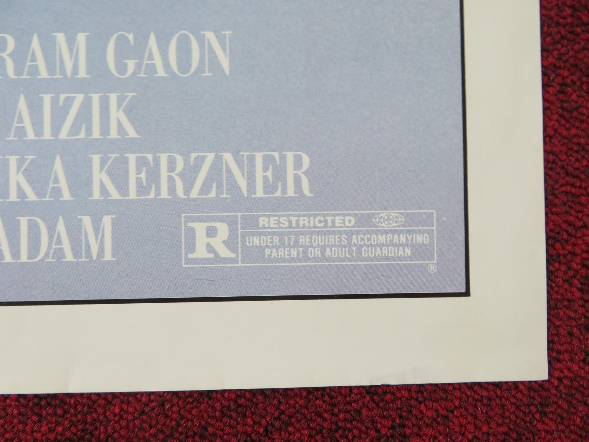 THE LOVER FOLDED US ONE SHEET POSTER CANNON MICHAL BAT - ADAM YEHORAM GAON 1985 Rendezvous Cinema Movie posters