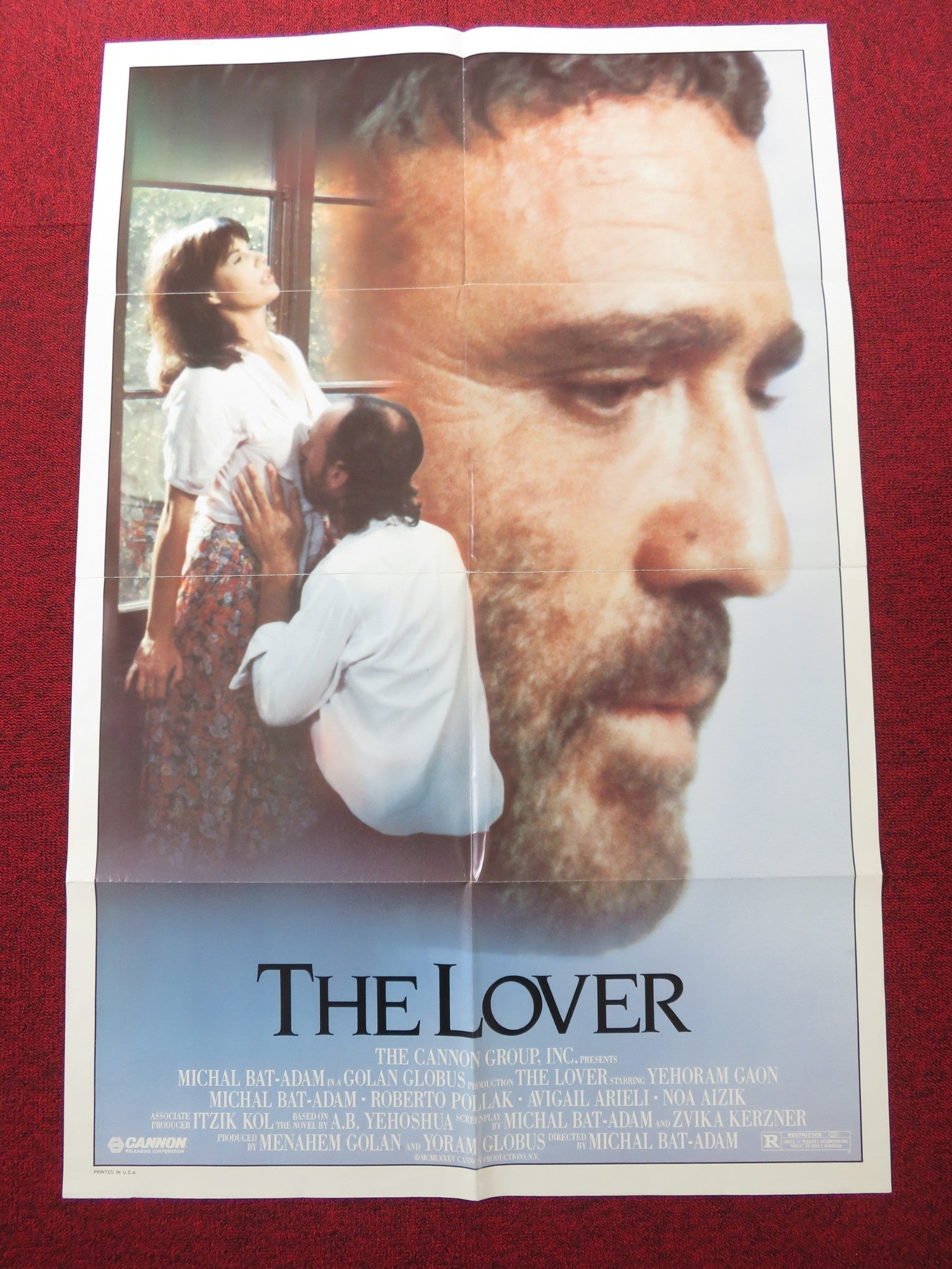 THE LOVER FOLDED US ONE SHEET POSTER CANNON MICHAL BAT - ADAM YEHORAM GAON 1985 Rendezvous Cinema Movie posters