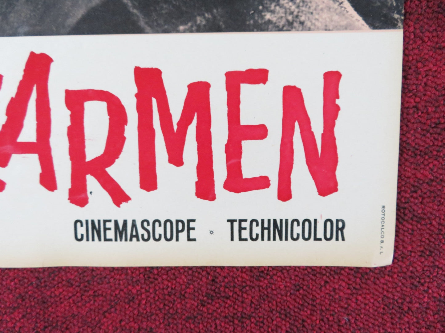 THE LOVES OF CARMEN - C ITALIAN FOTOBUSTA POSTER RITA HAYWORTH GLENN FORD R1960S Rendezvous Cinema Movie posters