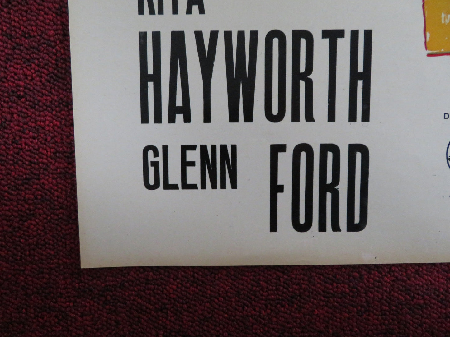 THE LOVES OF CARMEN - D ITALIAN FOTOBUSTA POSTER RITA HAYWORTH GLENN FORD R1960S Rendezvous Cinema Movie posters