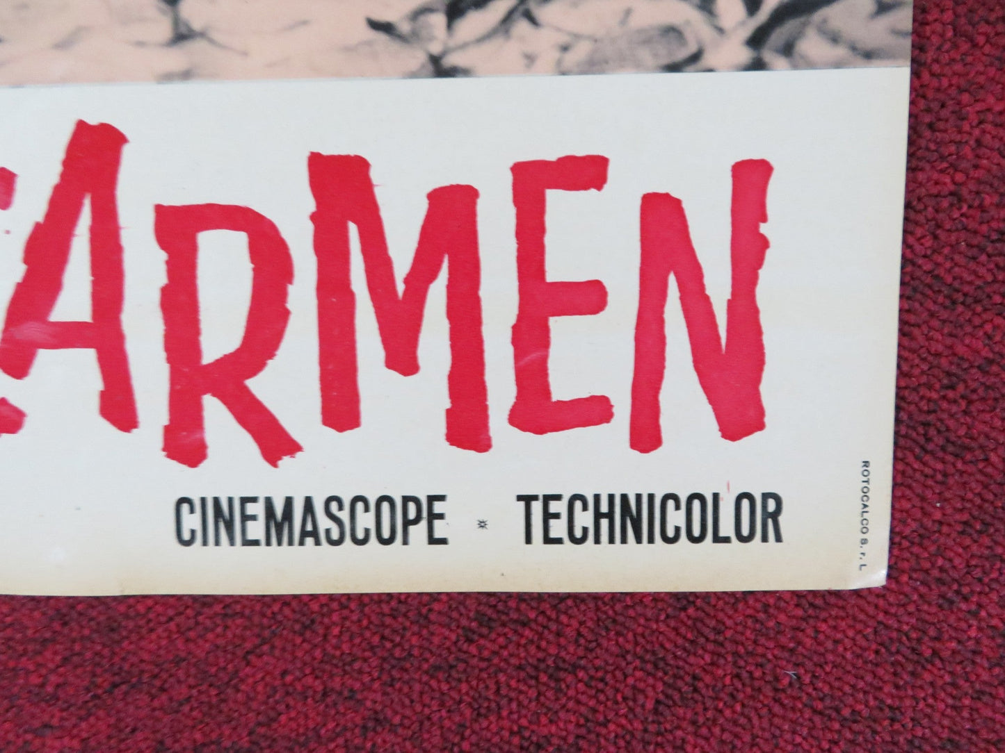 THE LOVES OF CARMEN - E ITALIAN FOTOBUSTA POSTER RITA HAYWORTH GLENN FORD R1960S Rendezvous Cinema Movie posters