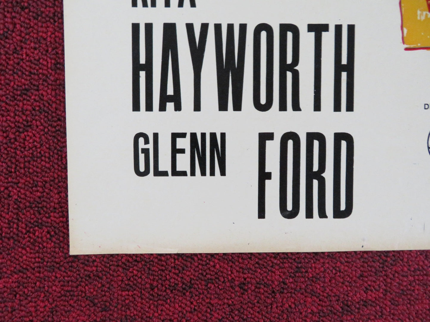 THE LOVES OF CARMEN - E ITALIAN FOTOBUSTA POSTER RITA HAYWORTH GLENN FORD R1960S Rendezvous Cinema Movie posters