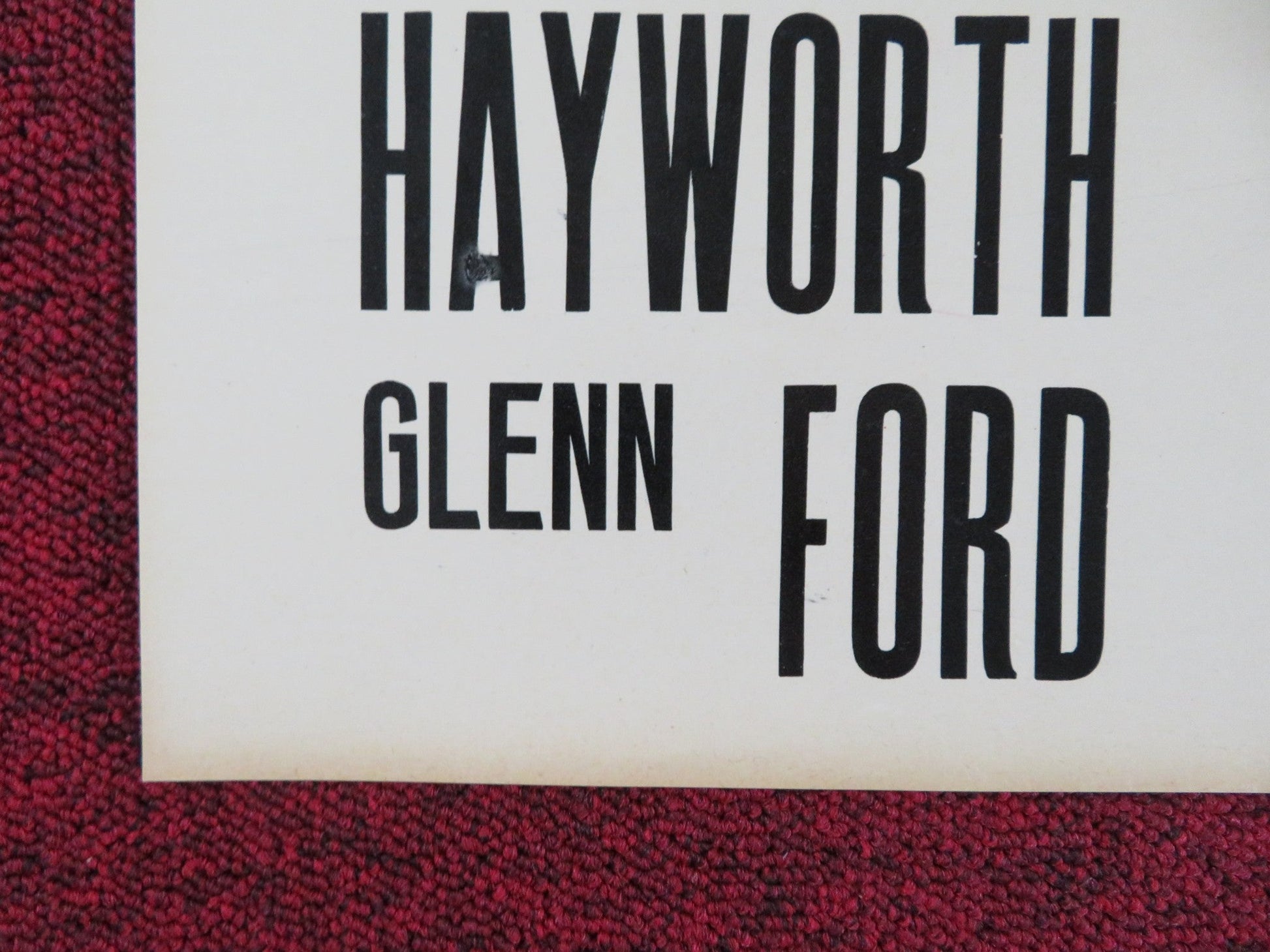 THE LOVES OF CARMEN - F ITALIAN FOTOBUSTA POSTER RITA HAYWORTH GLENN FORD R1960S Rendezvous Cinema Movie posters