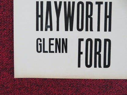 THE LOVES OF CARMEN - F ITALIAN FOTOBUSTA POSTER RITA HAYWORTH GLENN FORD R1960S Rendezvous Cinema Movie posters