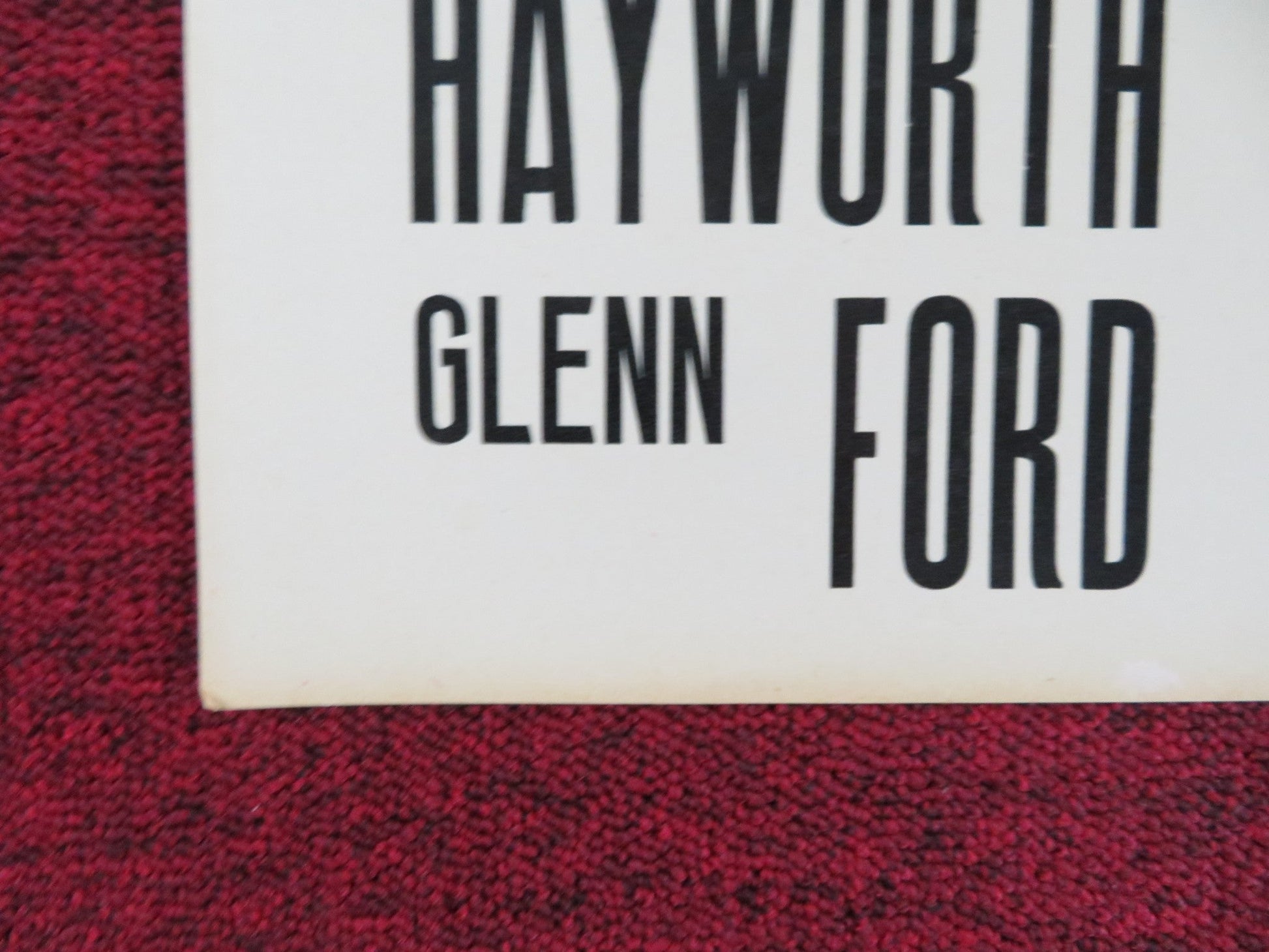 THE LOVES OF CARMEN - G ITALIAN FOTOBUSTA POSTER RITA HAYWORTH GLENN FORD R1960S Rendezvous Cinema Movie posters