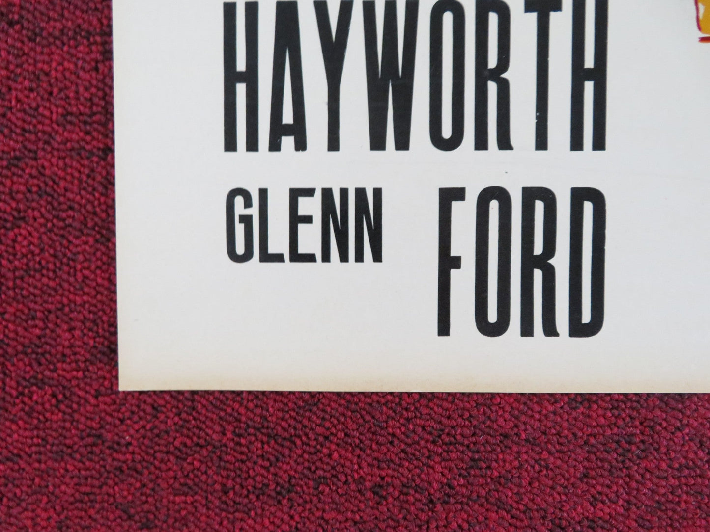 THE LOVES OF CARMEN - H ITALIAN FOTOBUSTA POSTER RITA HAYWORTH GLENN FORD R1960S Rendezvous Cinema Movie posters