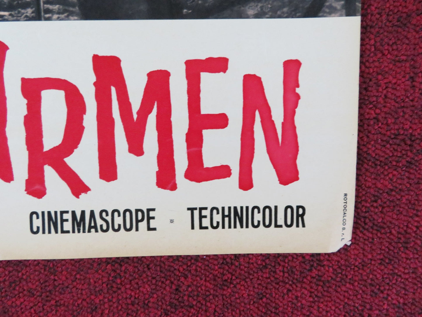 THE LOVES OF CARMEN - I ITALIAN FOTOBUSTA POSTER RITA HAYWORTH GLENN FORD R1960S Rendezvous Cinema Movie posters